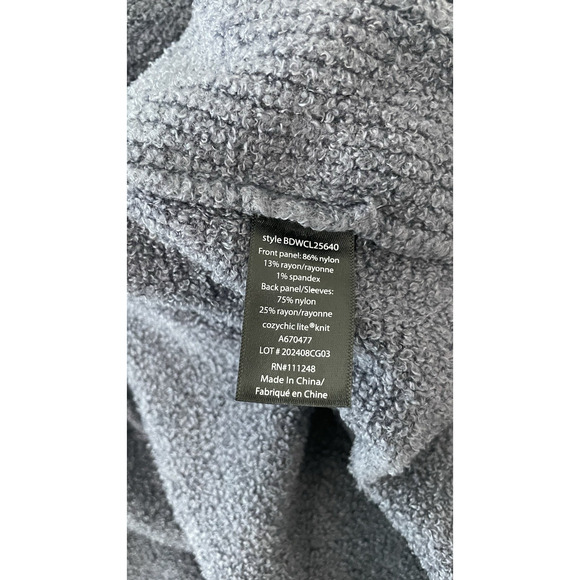 Barefoot Dreams Petite CozyChic Lite Ribbed Island Wrap Cardigan A670477 3X - Picture 7 of 9